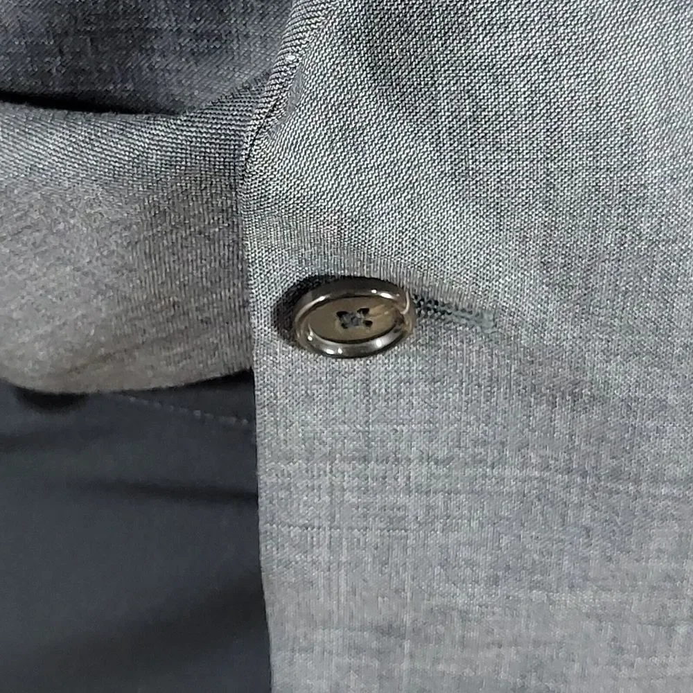 Lauren Ralph Lauren Men's Sport Coat Blazer Gray Natural Wool‎ Stretch Size 46L